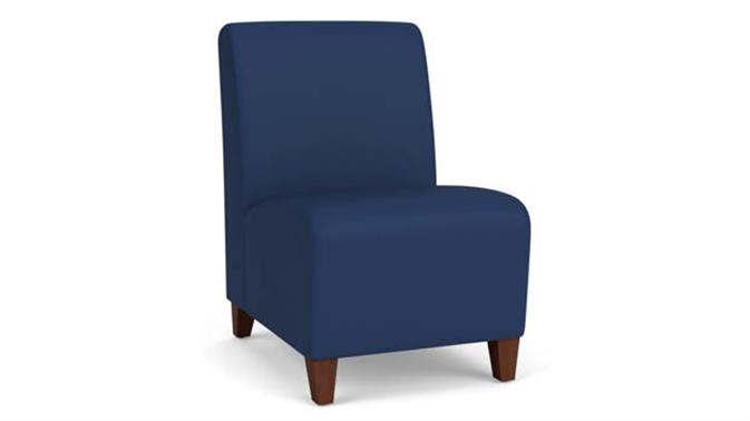 Dillon Ocean Upholstery / Walnut Finish