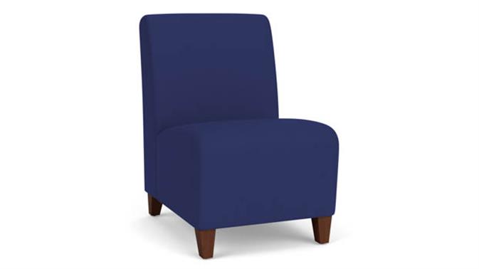 Open House Cobalt Upholstery / Walnut Finish