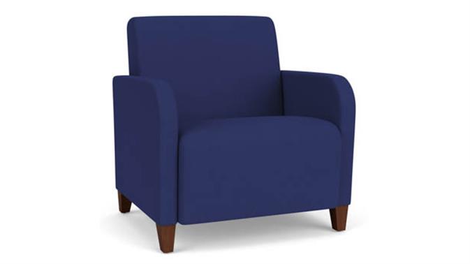 Open House Cobalt Upholstery / Walnut Finish