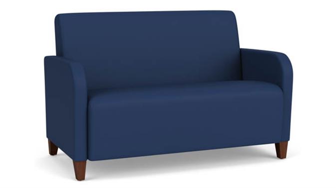 Dillon Ocean Upholstery / Walnut Finish