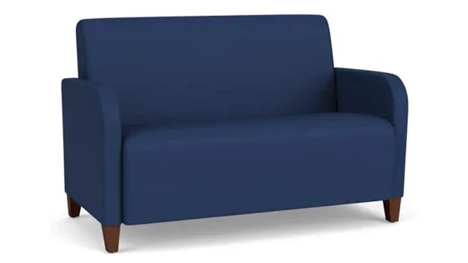 Dillon Ocean Upholstery / Walnut Finish