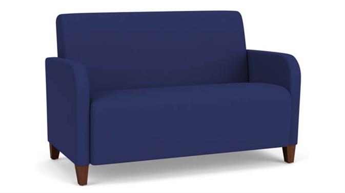 Open House Cobalt Upholstery / Walnut Finish
