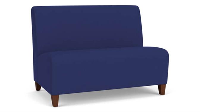 Open House Cobalt Upholstery / Walnut Finish