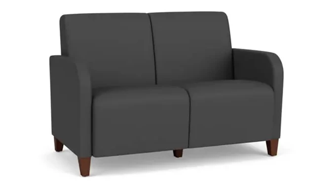 Dillon Graphite Upholstery / Walnut Finish