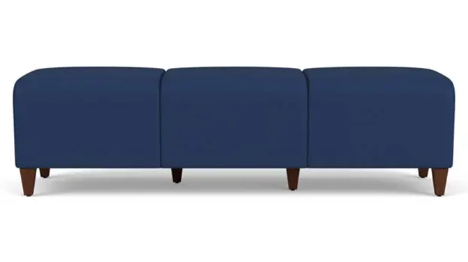 Dillon Ocean Upholstery / Walnut Finish