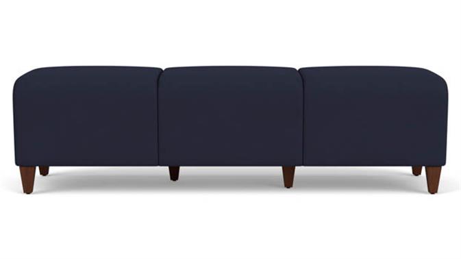 Open House Navy Upholstery / Walnut Finish