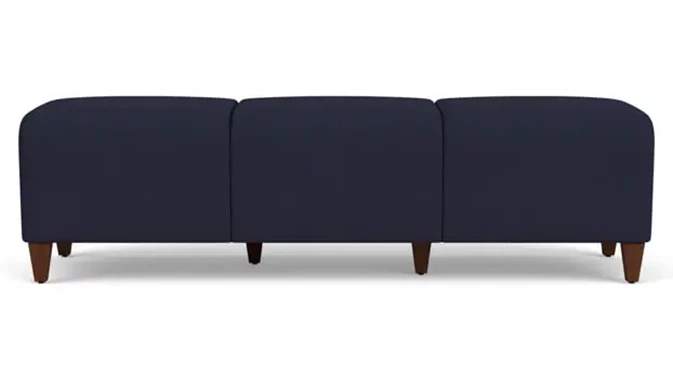 Open House Navy Upholstery / Walnut Finish