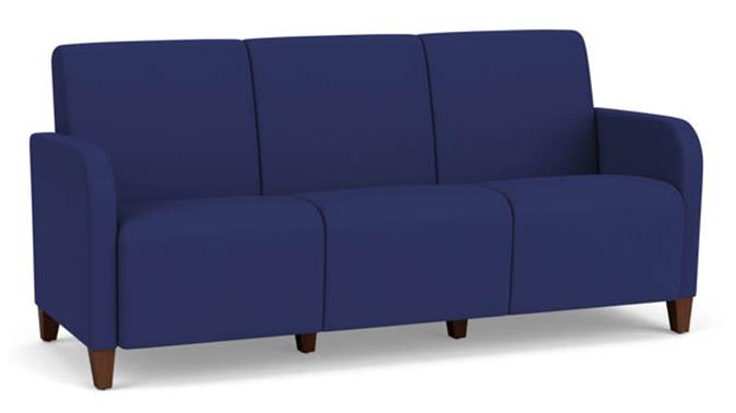 Open House Cobalt Upholstery / Walnut Finish