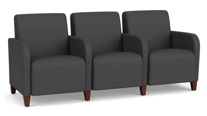 Dillon Graphite Upholstery / Walnut Finish