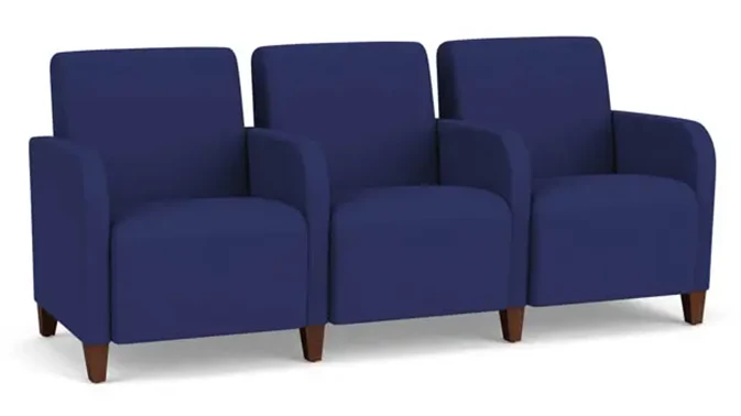 Open House Cobalt Upholstery / Walnut Finish