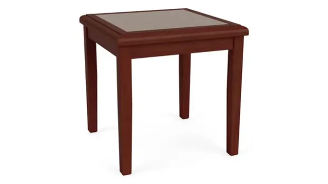 Wood Legs, Mahogany / Earthen Twill Insert