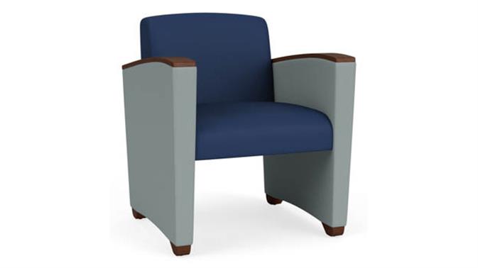Ocean Dillon Polyurethane / Lucid Dillon Polyurethane / Walnut Armcaps, Legs