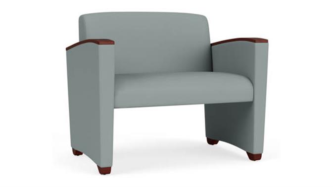 Lucid Dillon Polyurethane / Wood Legs, Mahogany