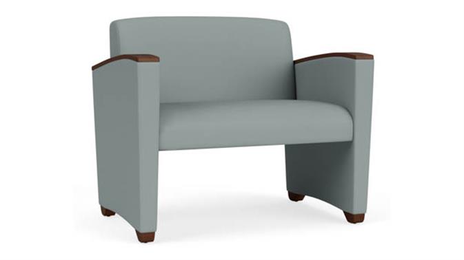 Lucid Dillon Polyurethane / Wood Legs, Walnut