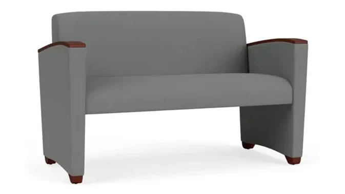 Asteroid Open House Fabric / Wood Legs, Mahogany