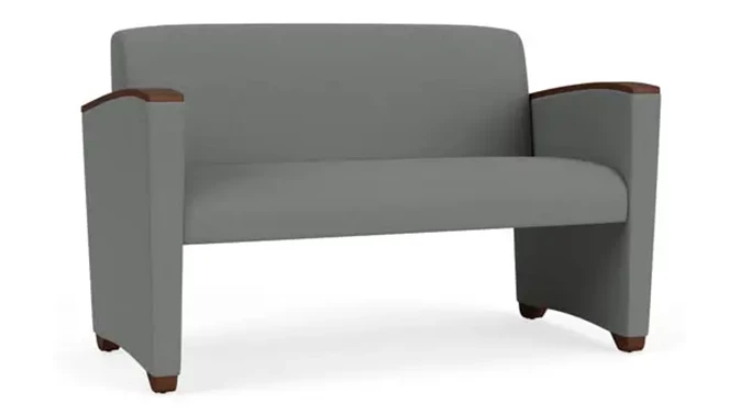 Asteroid Open House Fabric / Wood Legs, Walnut