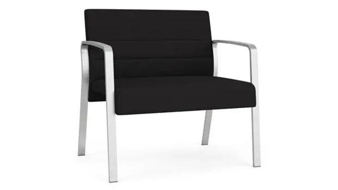 Black Open House Fabric / Silver Finish