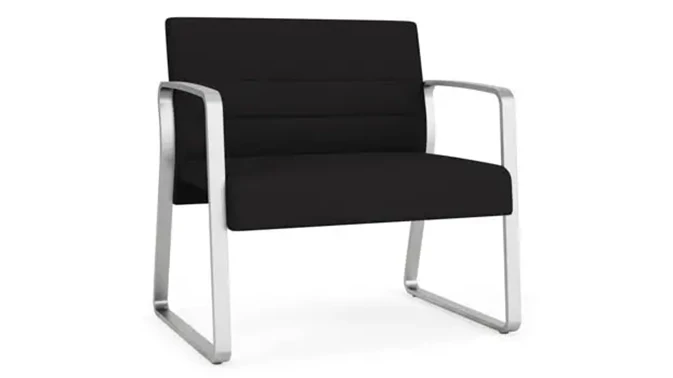 Black Open House Fabric / Silver Finish