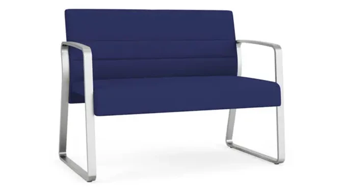 Cobalt Open House Fabric / Silver Finish