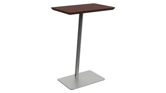 Silver Frame / Cocoa Walnut Tabletop