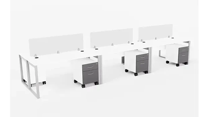 White with Black Drawers