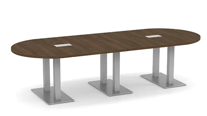 Modern Walnut / Silver Legs