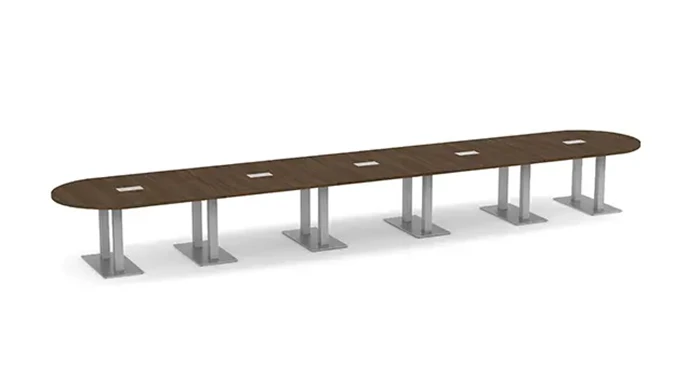 Modern Walnut / Silver Legs