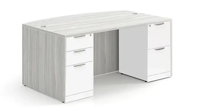 Silver Birch / White Pedestals