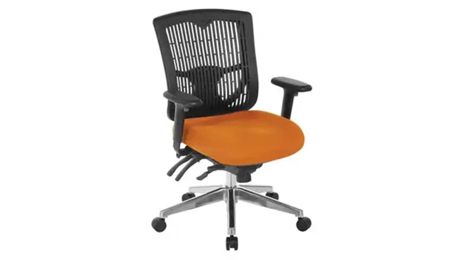 Orange Mesh Seat