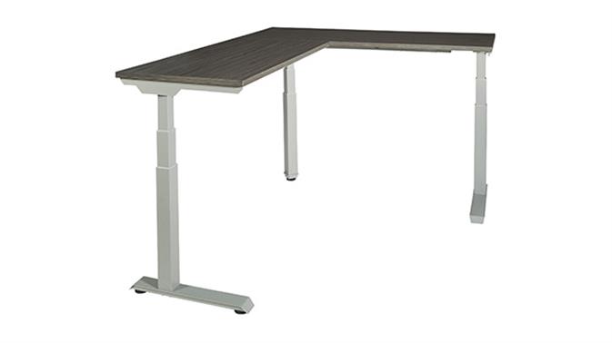 Slate Grey Top - Silver Base