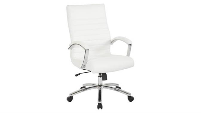 White Faux Leather