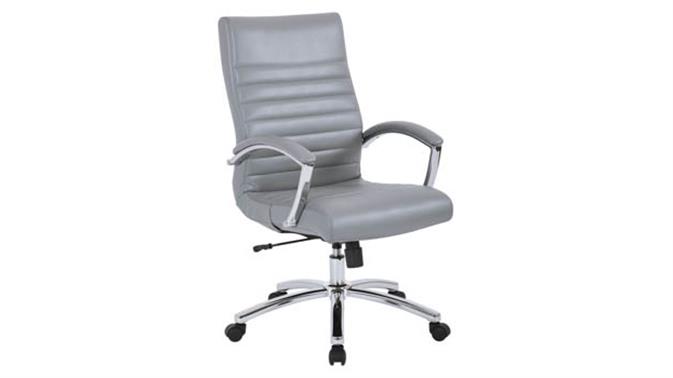 Charcoal Grey Faux Leather