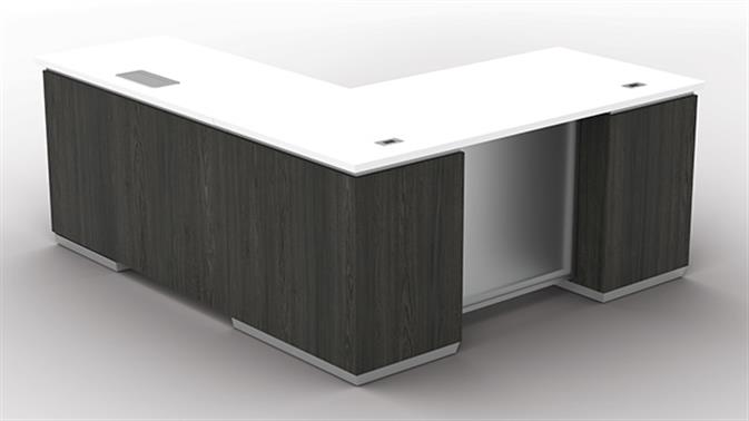White / Slate Grey - Right Return