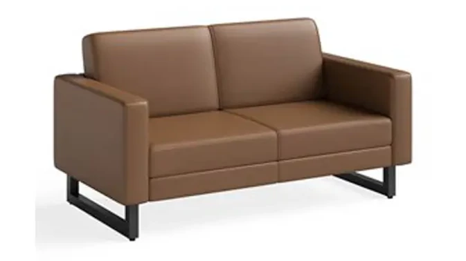 Cognac Vinyl / Black Legs