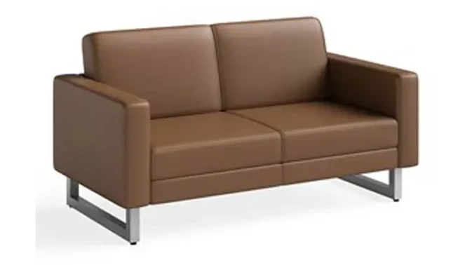 Cognac Vinyl / Silver legs