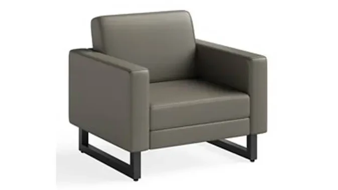 Gray Vinyl / Black Legs