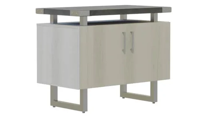 Stone Gray Top, White Ash Base