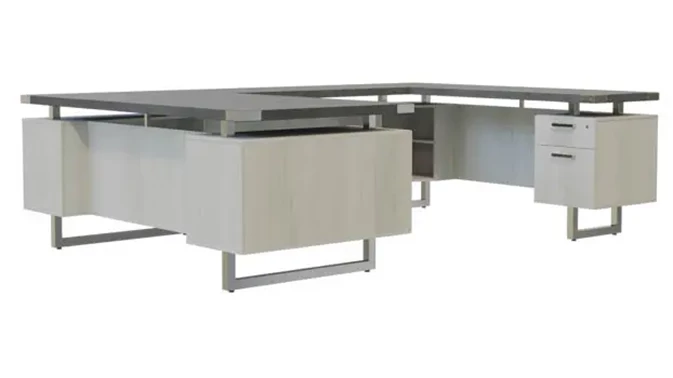 Stone Gray Top: White Ash Base