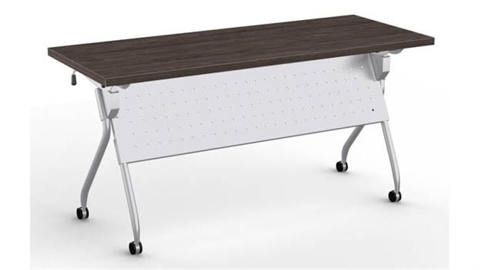 Gray Driftwood Top / Metallic Silver Base