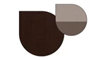Mocha Cherry Laminate / 2 Tone Gray Panels