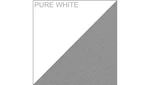 Pure White Laminate / Gray Fabric Panels