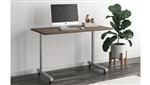 Modern Walnut Top / Silver Legs
