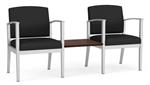 Dillon Black / Silver Frame / Cocoa Walnut Tabletop