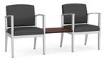 Dillon Graphite / Silver Frame / Cocoa Walnut Tabletop