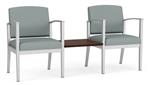 Dillon Lucid / Silver Frame / Cocoa Walnut Tabletop
