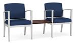 Dillon Ocean / Silver Frame / Cocoa Walnut Tabletop