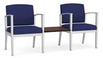 Open House Cobalt / Silver Frame / Cocoa Walnut Tabletop