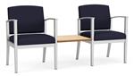 Open House Navy / Silver Frame / Natural Maple Tabletop