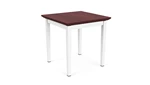 White Frame / Mahogany Top