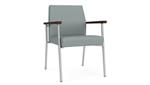 Lucid Dillon Polyurethane / Silver Finish / Riftwood Walnut Armrests